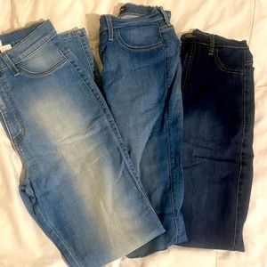 Lot of 3 Fashion Nova jeans 2 size 11, 1 size 13